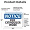 Signmission Fire Extinguisher Inside OSHA Notice Sign, Vinyl Decal, 24in W x 18in L, 2PK OS-2PACK-NS-D-1824-L-12597 - alternate 3